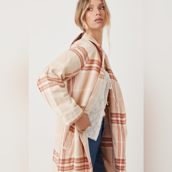 EUC Spell & the Gypsy Collective Organic Cotton Musk Basecamp Trench Coat - Picture 8 of 17